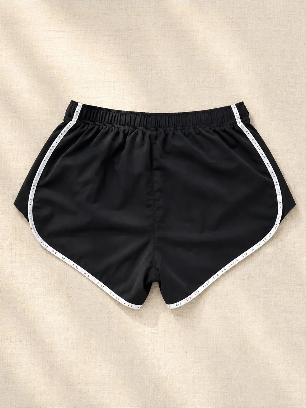 Nike Air Dri-FIT Black Running Shorts White Trim Women’s M